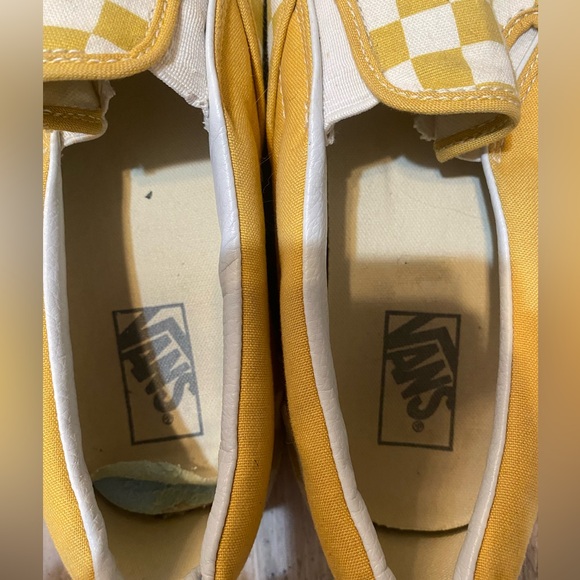 Yellow Checkered Vans - Picture 3 of 6